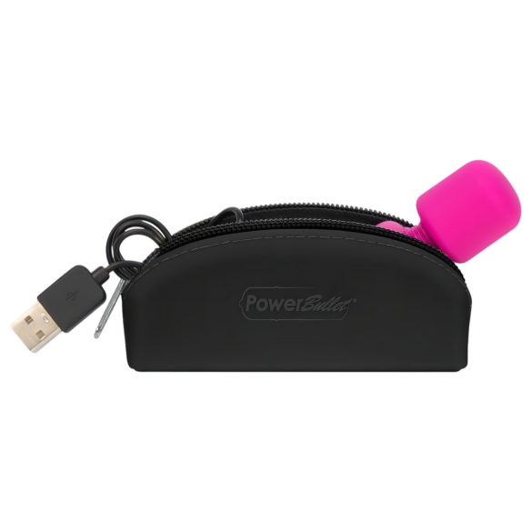 PalmPower Pocket štapić - mini masažer vibrator (pink-crno)