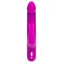 Happyrabbit Realistic Slim - punjivi vibrator sa dodatkom za klitoris (ljubičasti)