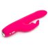 Happyrabbit Curve Slim - vodootporni vibrator sa stimulatorom za klitoris (roze)