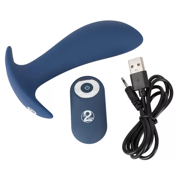 You2Toys - Plug - bežični analni vibrator na baterije (plavi)