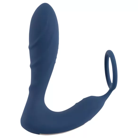 You2Toys Prostate Plug - analni vibrator sa prstenom za penis (plavi)