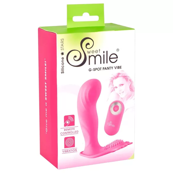 SMILE G-Spot Panty - nosivi akumulatorski, bežični vibrator (pink)