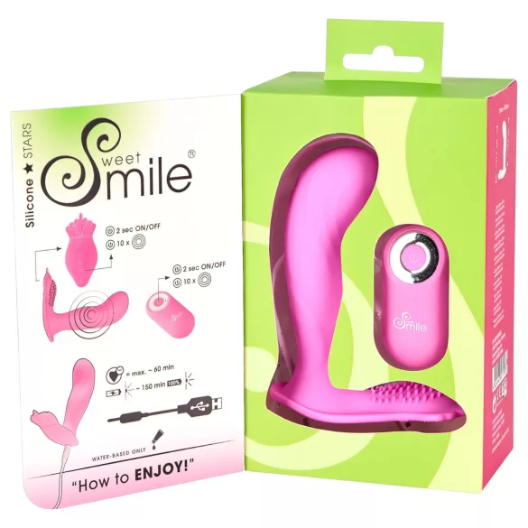 SMILE G-Spot Panty - nosivi akumulatorski, bežični vibrator (pink)