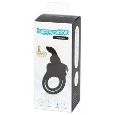   Happyrabbit Cock - vodootporni, punjivi prsten za penis i testise (crna)