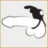 Happyrabbit Cock - vodootporni, punjivi prsten za penis i testise (crna)