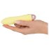 Cuties Mini Žuti - bežični silikonski štapasti vibrator (žuti)