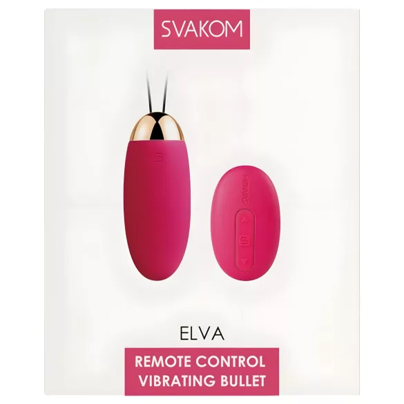 Svakom Elva - bežični i punjivi vibrirajući jaje (crveno)