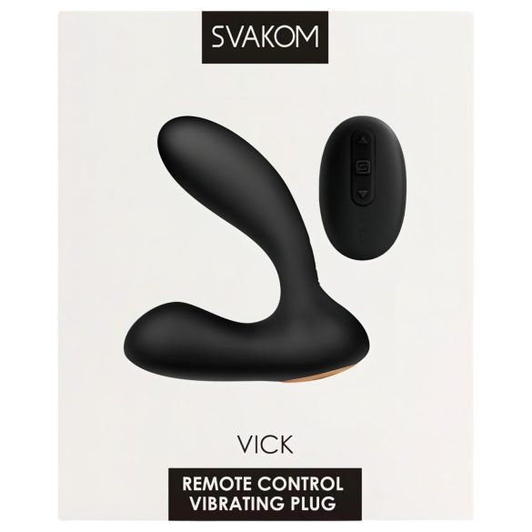 Svakom Vick - Vodootporni vibratori za prostatu i G-tačku (crna)