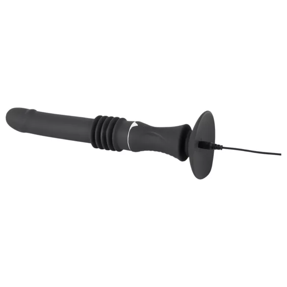 You2Toys Jebaća Mašina - crni vibrator sa vakuumskom bazom