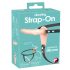 You2Toys - Strap-On - punjivi, podesivi vibrator (prirodna boja)