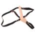 You2Toys - Strap-On - punjivi, podesivi vibrator (prirodna boja)