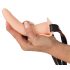 You2Toys - Strap-On - punjivi, podesivi vibrator (prirodna boja)
