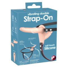 You2Toys - Strap-On - Dupli Vibrator za Telo (Naturalan)