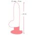 Prirodna koža M - realistični dildo sa vakuumom (natur)