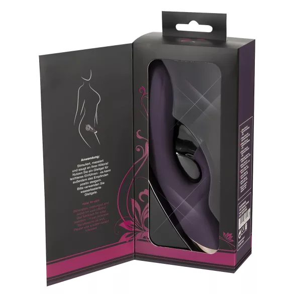 Javida - vodootporni vibrator sa sisaljkom za klitoris (ljubičasti)