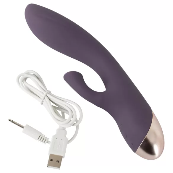 Javida - vodootporni vibrator sa sisaljkom za klitoris (ljubičasti)