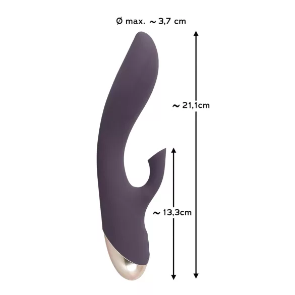 Javida - vodootporni vibrator sa sisaljkom za klitoris (ljubičasti)