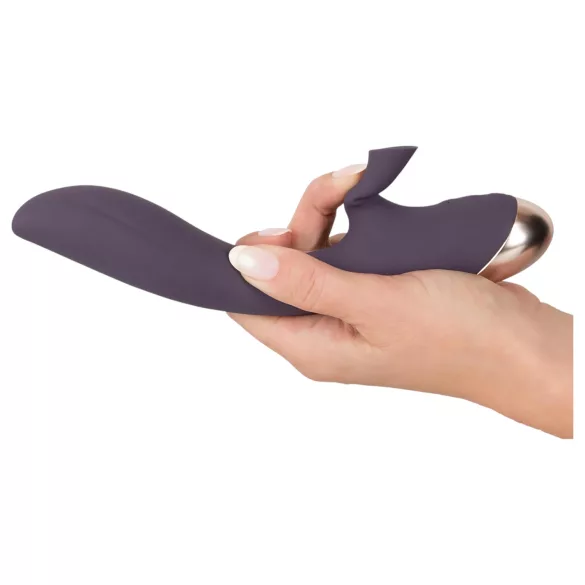Javida - vodootporni vibrator sa sisaljkom za klitoris (ljubičasti)