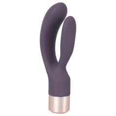   You2Toys Elegant Double - punjiva vibrator sa dodatkom za klitoris (ljubičasta)