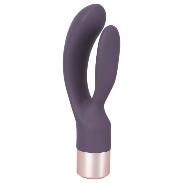 You2Toys Elegant Double - punjiva vibrator sa dodatkom za klitoris (ljubičasta)