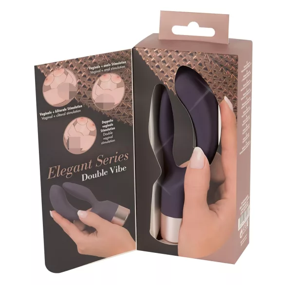 You2Toys Elegant Double - punjiva vibrator sa dodatkom za klitoris (ljubičasta)