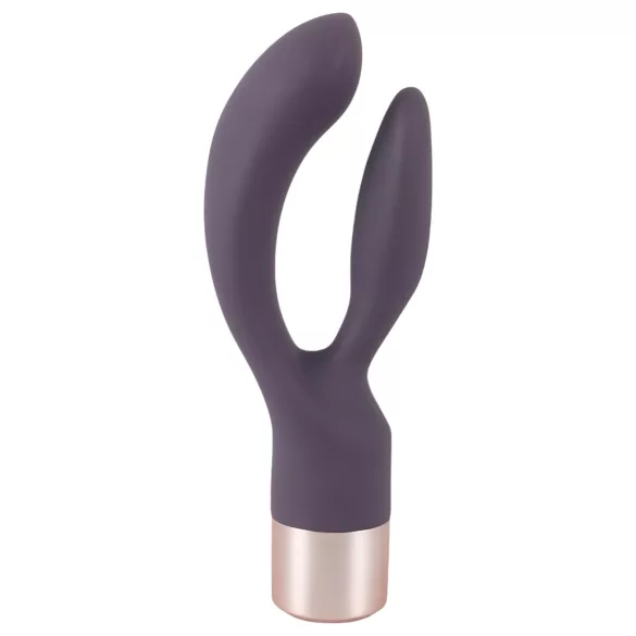 You2Toys Elegant Double - punjiva vibrator sa dodatkom za klitoris (ljubičasta)