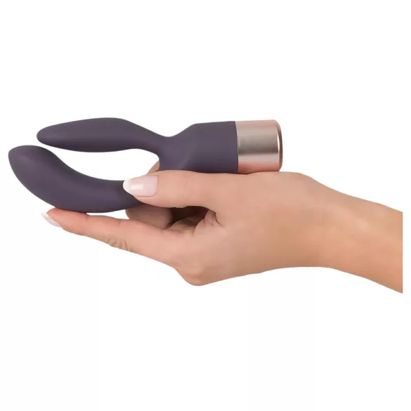You2Toys Elegant Double - punjiva vibrator sa dodatkom za klitoris (ljubičasta)