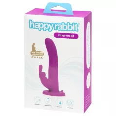   Happyrabbit Strap-On - zeka pojas sa vibratorom (ljubičasti)