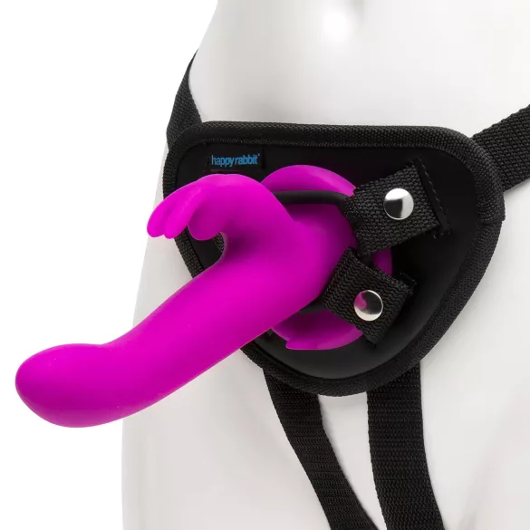 Happyrabbit Strap-On - zeka pojas sa vibratorom (ljubičasti)