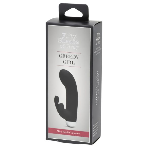 Pedeset nijansi sive Greedy Girl - vibrator sa stimulacijom klitorisa (crni)