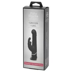 Pedeset nijansi sive Greedy Girl - crni potiskivač vibrator