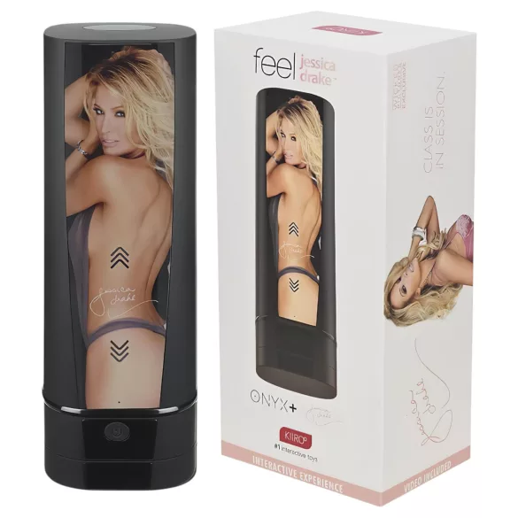 Kiiroo Onyx+ Jessica Drake - интерактивни мастурбатор (црн)
