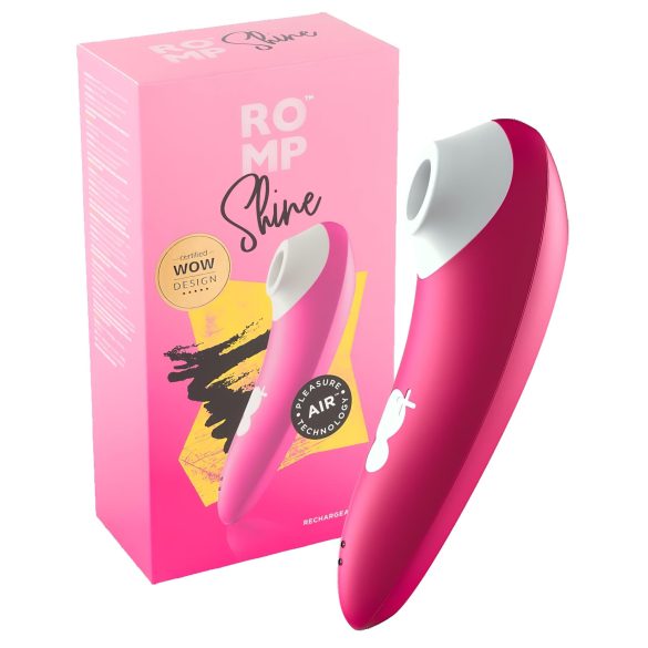 ROMP Shine - vodootporni vibrator sa vazdušnim talasima za klitoris (roze)
