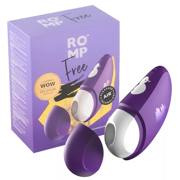 ROMP Free - vodootporni stimulator za klitoris talasima vazduha (ljubičasti)