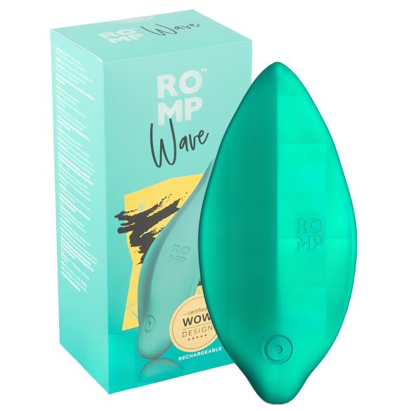 ROMP Wave - punjivi vodootporni vibrator za klitoris (zeleni)
