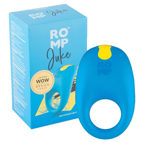 ROMP Juke - vodootporni vibracioni prsten za penis (plavi)