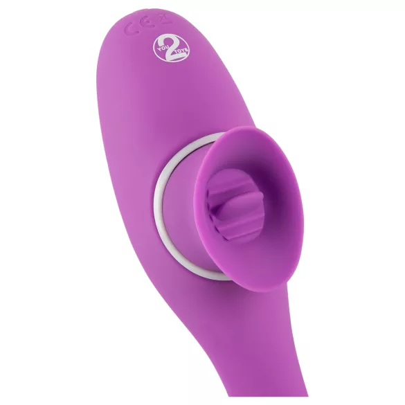 You2Toys 2 Funkcije Vibe - punjivi 2u1 vibrator (ljubičasti)