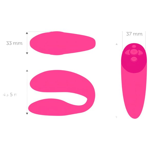 We-Vibe Chorus - pametan punjivi vibrator za parove (pink)