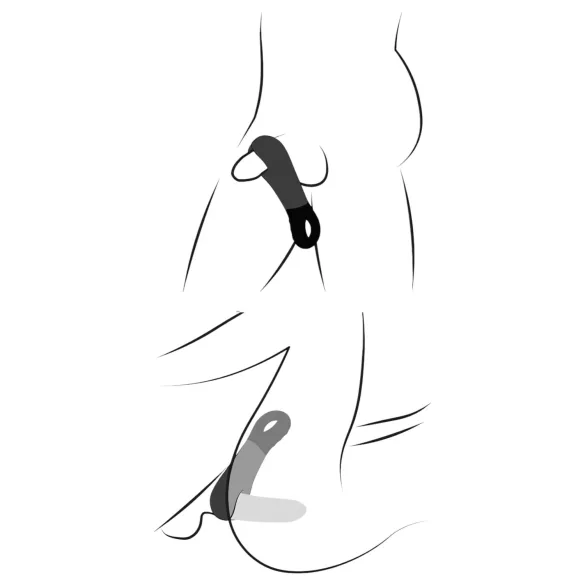 Fun Factory Manta - vibrator za glavić penisa (crni)