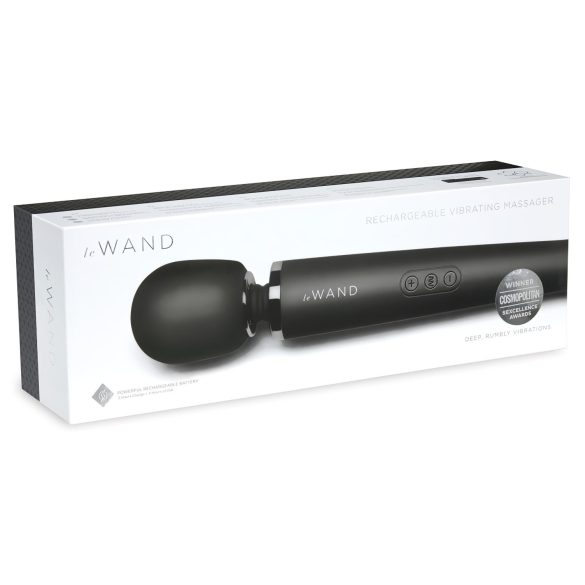 Le Wand Petite - ekskluzivni, bežični masažer i vibrator (crna)