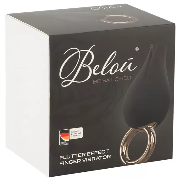 Belou - bežični, vodootporni klitoralni vibrator (crn)