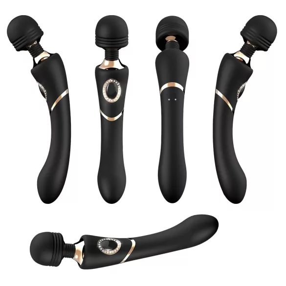 Kleopatra Čarobni Štapić - akumulatorski, vodootporni masažer vibrator (crni)