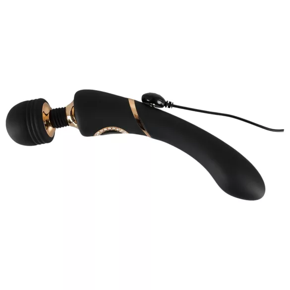 Kleopatra Čarobni Štapić - akumulatorski, vodootporni masažer vibrator (crni)