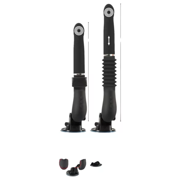 You2Toys RC Love Machine 2.0 - Punjivi vibrirajući stimulator (crni)