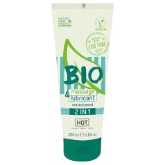   HOT Bio 2-u-1 - Gel na bazi vode za lubrikaciju i masažu (200ml)