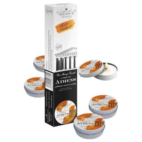 Petits Joujoux Atina - sveća za masažu - parfem od mošusa (5x43ml)