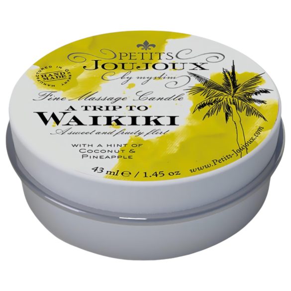 Petits Joujoux Waikiki - masažna sveća - kokos-ananas (43ml)