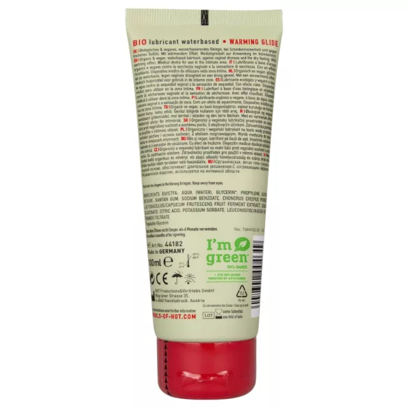 HOT BIO Warming - veganski lubrikant sa efektom zagrevanja (100ml)