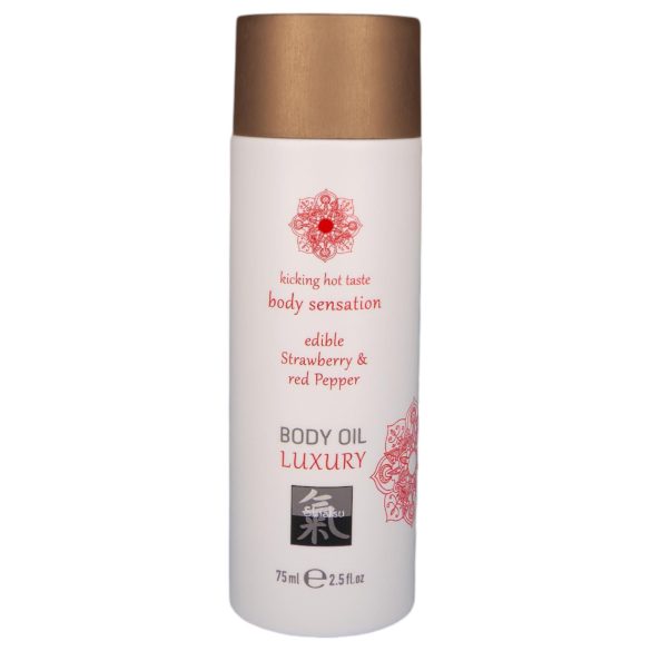 Shiatsu Luxury - jestivo ulje za masažu - jagoda-crveni biber (75ml)