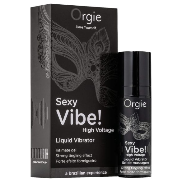 Orgie Sexy Vibe High Voltage - uniseks tečni vibrator (15ml)
